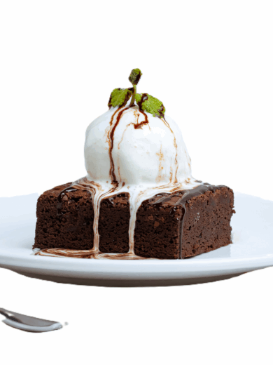 Brownie with Ice Cream