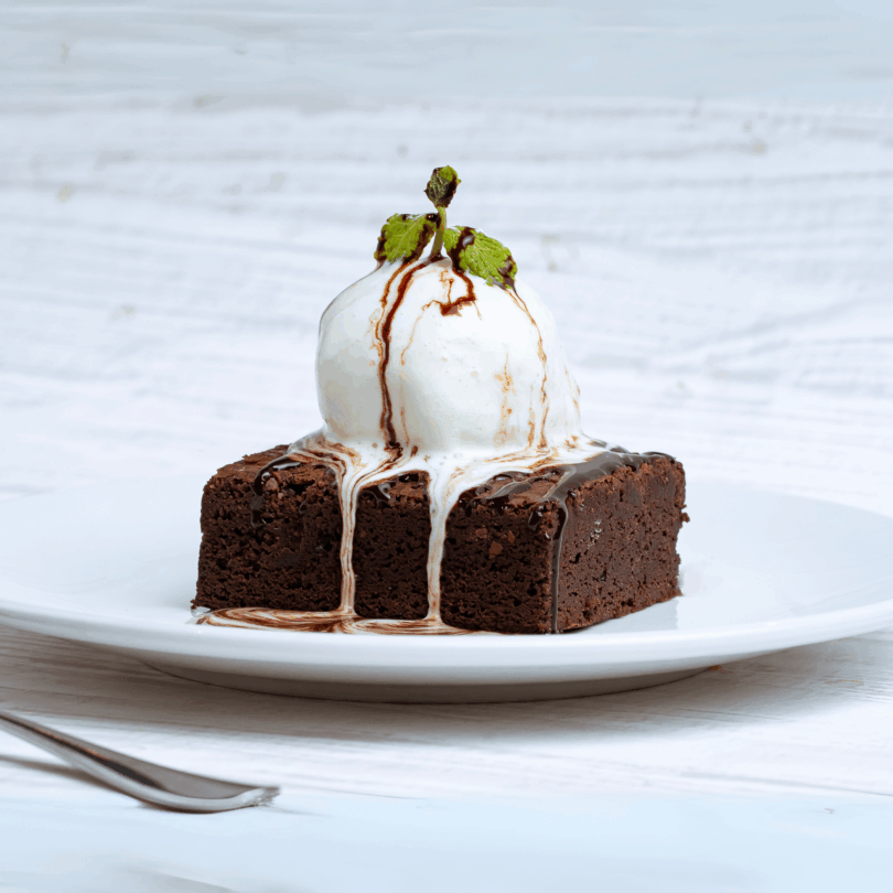 Brownie with Ice Cream