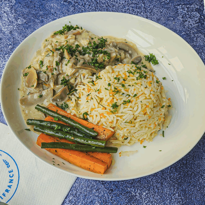 Chicken Fricasse with Rice