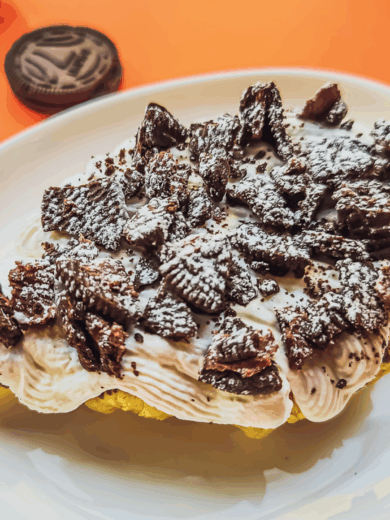 Oreo Cream & Nutella Croiffle