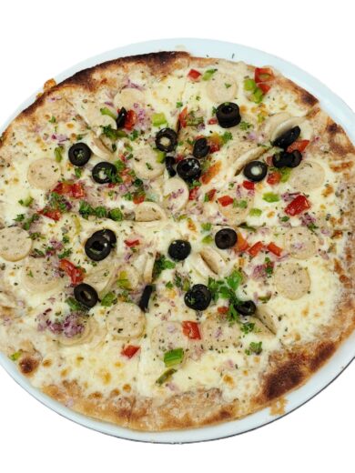 BBQ Chicken Sausage Pizza