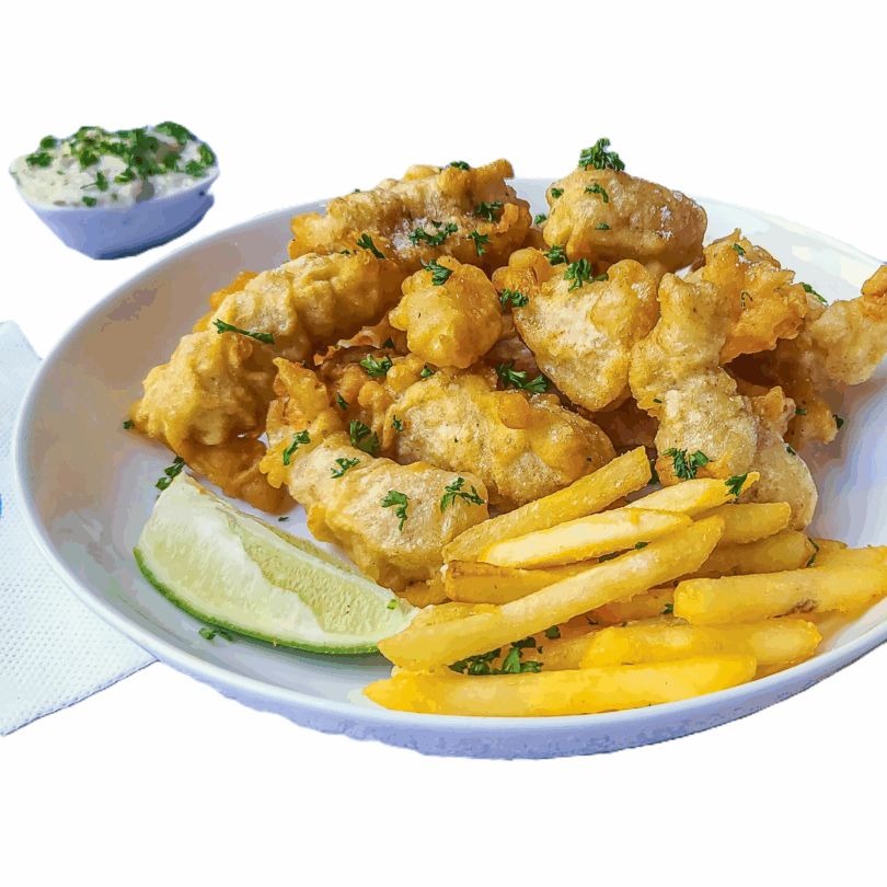 Seafood Platter with Tartar Sauce
