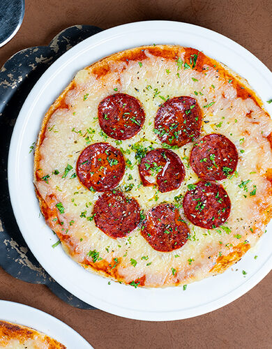 Spicy Chicken Pepperoni Pizza